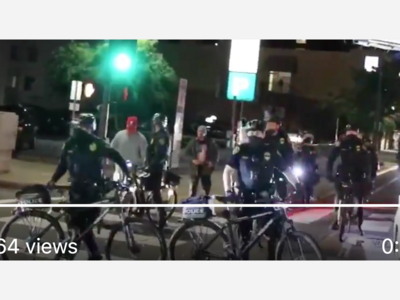 San Diego Police Create Human Barrier to Protect Attackers 